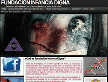 Tablet Screenshot of infanciadigna.org